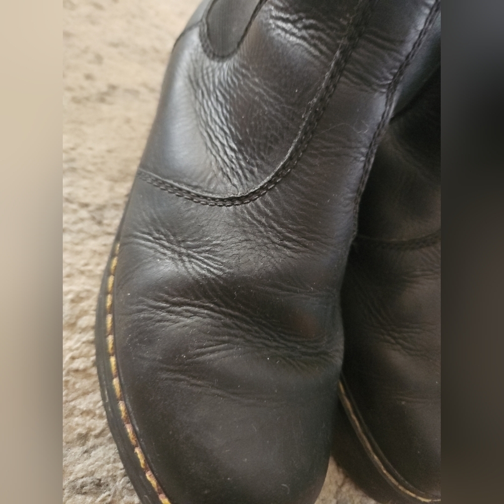 Dr. Marten Black Womens Rometty Wyoming Leather Platform Pull On Chelsea Boots 7 - Picture 13 of 14